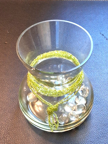 Ftd flower vase - with, beads